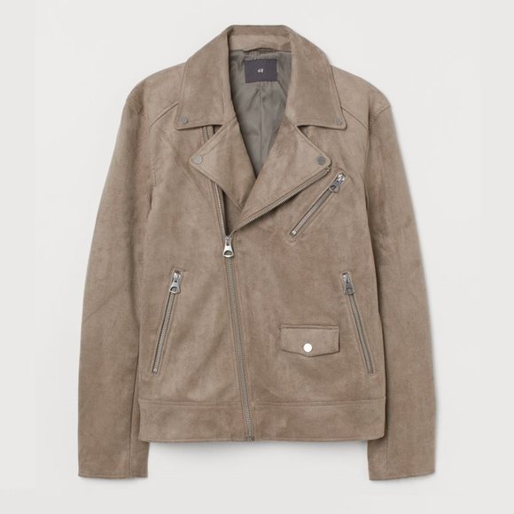 H&M Other - Faux Suede Moto Jacket